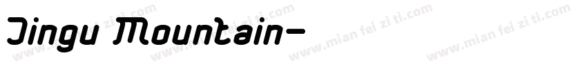 Jingu Mountain字体转换
